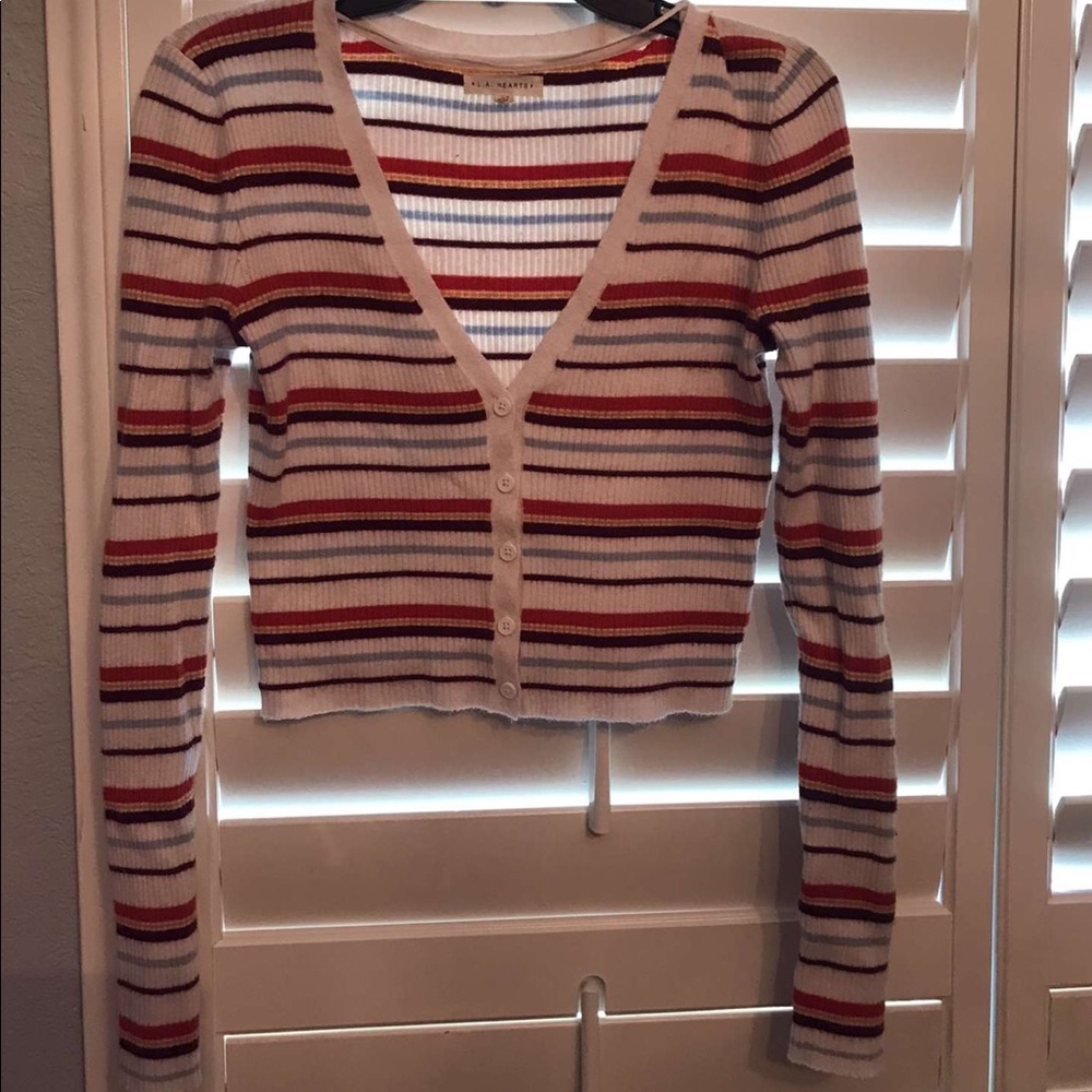 LA hearts cropped sweater